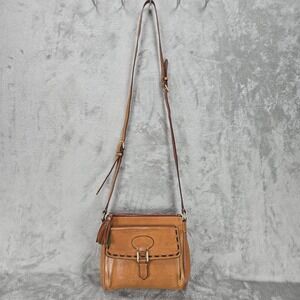 Dooney & Bourke Florentine Crossbody Brown Flap Pocket Tassel READ